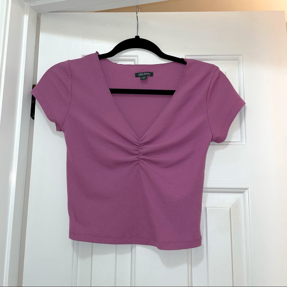 Magenta Crop Top